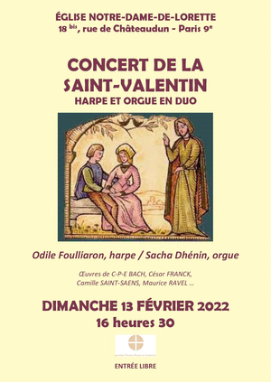 Concert de la Saint-Valentin Harpe et Orgue en Duo