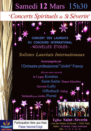 Concert des lauréats du concours international - Nouvelles Étoiles