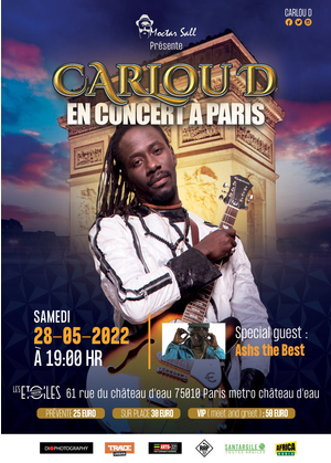 CARLOU D en concert à Paris / guest : Ashs the best 