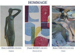 Exposition en Hommage à Pierre LAGENIE, sculpteur - Pierre VERLUCA, peintre - Claude BOURET, Historien de l'art