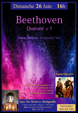 Beethoven : Quatuor n°7