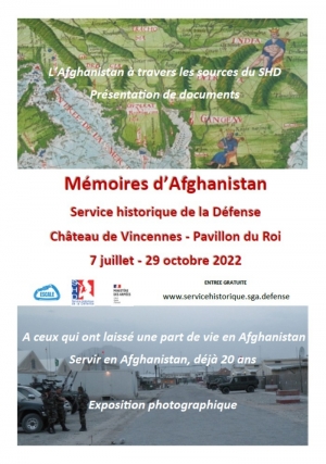 Double exposition : "A ceux qui ont laissé une part d'eux en Afghanistan" et "Mémoires d'Afghanistan" - Journées du Patrimoine 2022