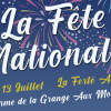 affiche Fête Nationale à La Ferté Alais :  bal populaire et feu d'artifice