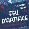 affiche Feu d'artifice du 13 juillet à Levallois / Courbevoie