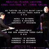 affiche Aak1naé & Jarno Eslan : récital piano lecture