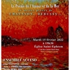 affiche Concert « l’eau et le feu »,  le poème de l’amour et de la mer et autres pièces de Chausson, Debussy...