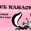 affiche Karaoké spécial love au Walrus Bar disquaire