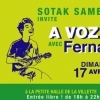 affiche Sotak Samba Club invite Fernando Cavaco -A voz do Samba