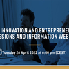 affiche HEC Paris MSc Innovation and Entrepreneurship Admissions Webinar with Coursera