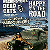 affiche WASHINGTON DEAD CATS+HAPPY ON THE ROAD