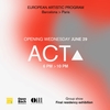 affiche European Artistic Program - Vernissage ACT I