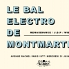 affiche LE BAL ELECTRO DE MONTMARTRE - Fête de la Musique 2022