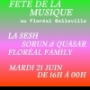affiche Tropical Vibes @ Floréal Belleville - Fête de la Musique 2022