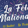 affiche Fête Nationale à La Ferté Alais :  feu d'artifice