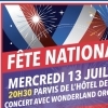 affiche Fête Nationale au Bourget : bal et feu d'artifice