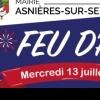 affiche Feu d'artifice du 14 juillet à Asnières-sur-seine