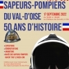 affiche Sapeurs-pompiers du Val-d'Oise - 50 ans d'histoire - Journées du Patrimoine 2022