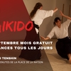 affiche Aikido - septembre mois gratuit 