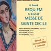 affiche Fauré: Requiem et Gounod: Messe de Sainte Cécile