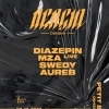 affiche Denshi : Diazepin - MZA (Live) - Aureb - SWEDY