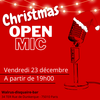 affiche Christmas open mic