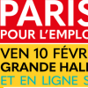 affiche Paris pour l'emploi des jeunes 2023